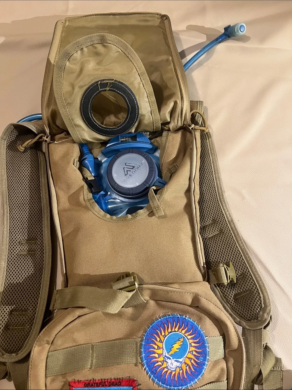 Grateful Dead stealie water h20 hydration pack festival stamps terrapin station